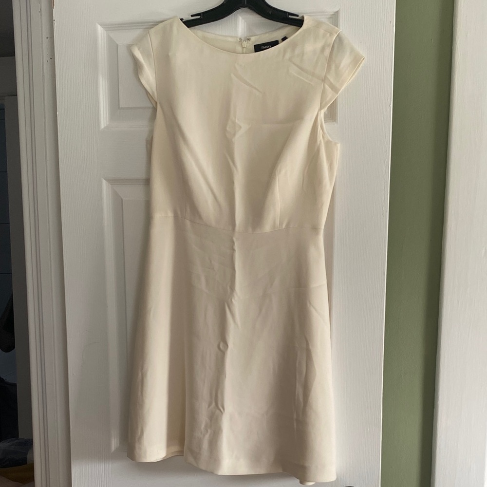 Theory Cream/ Off-White Dress